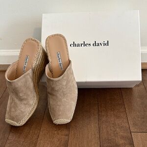 Charles David Gramercy Suede Mules